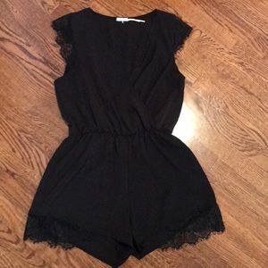 Black shorts romper by Kimchi Blue